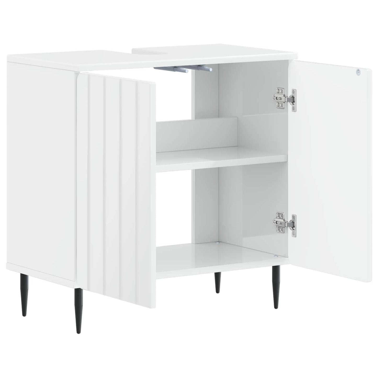 Badkamer wastafelkast ZWOLLE Hoogglans Wit 59,5 x 31,5 x 59 cm