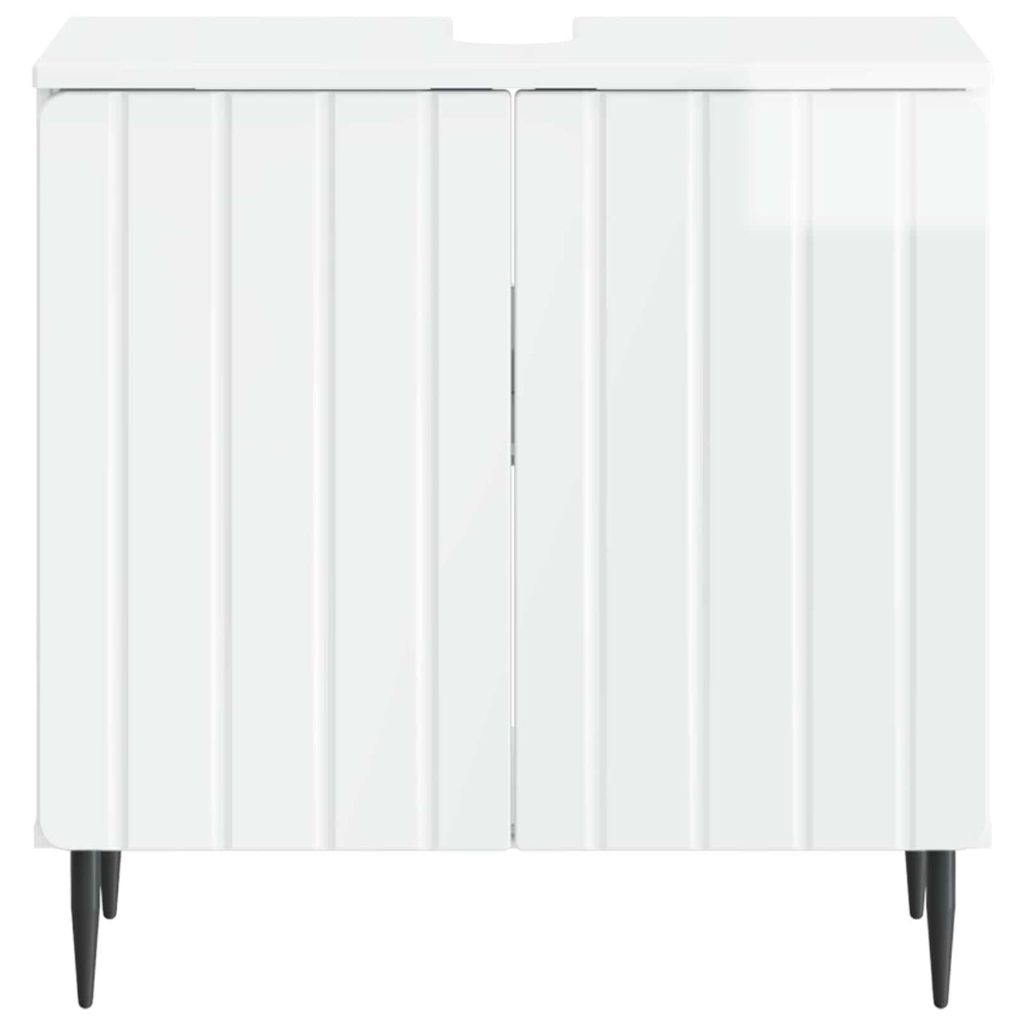 Badkamer wastafelkast ZWOLLE Hoogglans Wit 59,5 x 31,5 x 59 cm