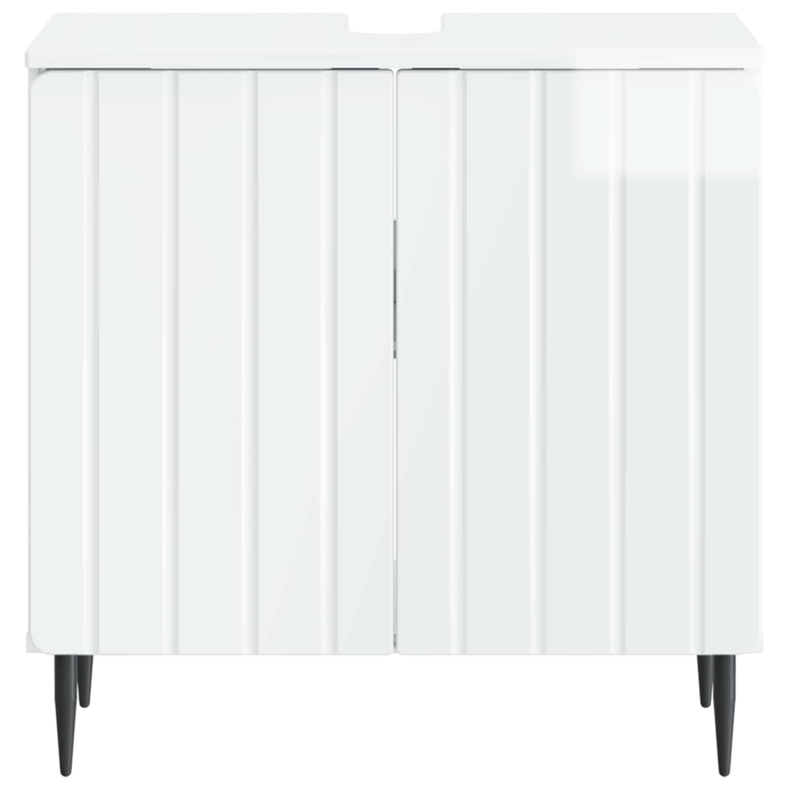Badkamer wastafelkast ZWOLLE Hoogglans Wit 59,5 x 31,5 x 59 cm