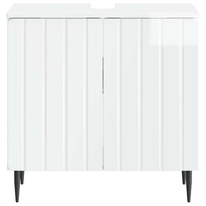Badkamer wastafelkast ZWOLLE Hoogglans Wit 59,5 x 31,5 x 59 cm