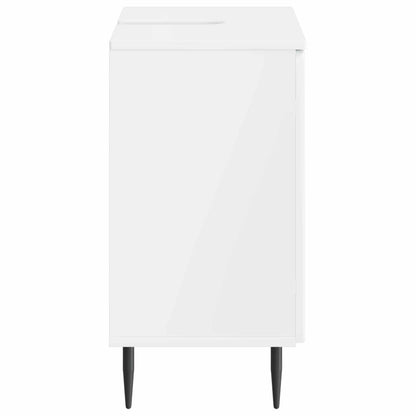 Badkamer wastafelkast ZWOLLE Hoogglans Wit 59,5 x 31,5 x 59 cm
