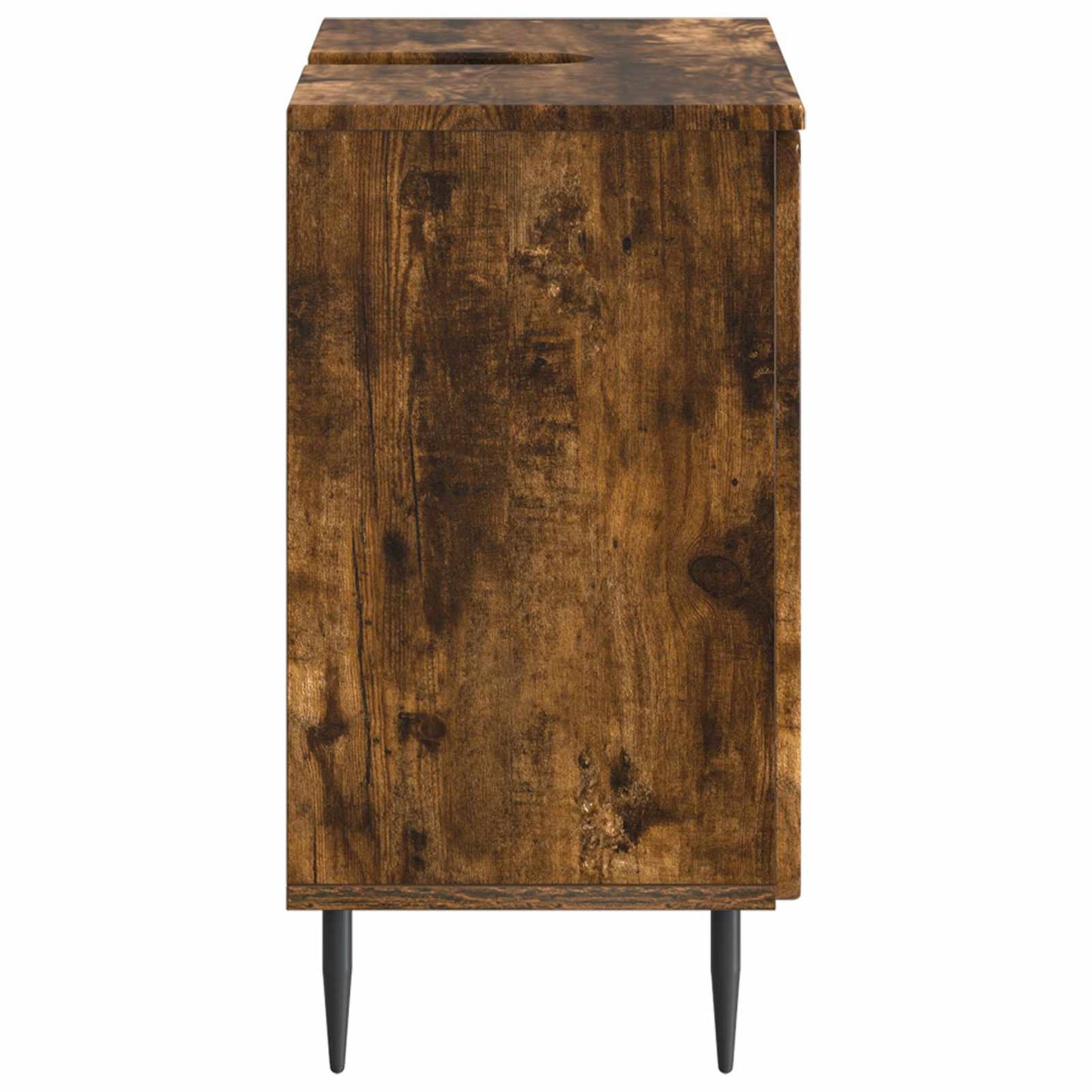 Badkamer wastafelkast ZWOLLE Gerookt eiken 59,5 x 31,5 x 59 cm