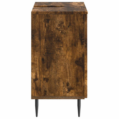 Badkamer wastafelkast ZWOLLE Gerookt eiken 59,5 x 31,5 x 59 cm