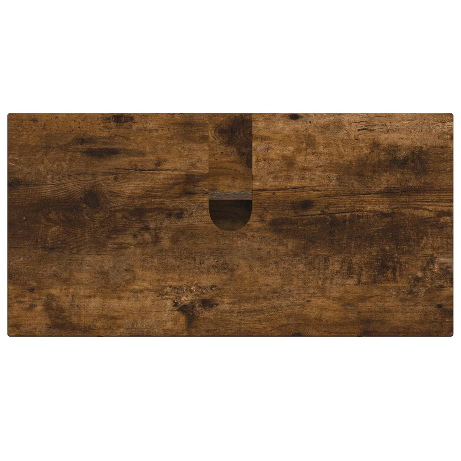 Badkamer wastafelkast ZWOLLE Gerookt eiken 59,5 x 31,5 x 59 cm