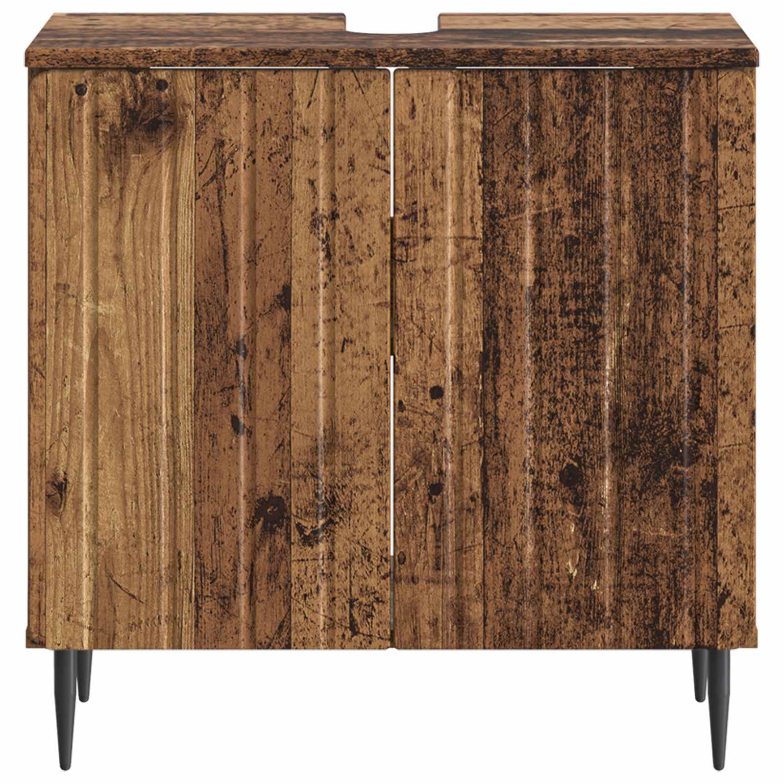 Badkamer wastafelkast ZWOLLE Oud hout 59,5 x 31,5 x 59 cm
