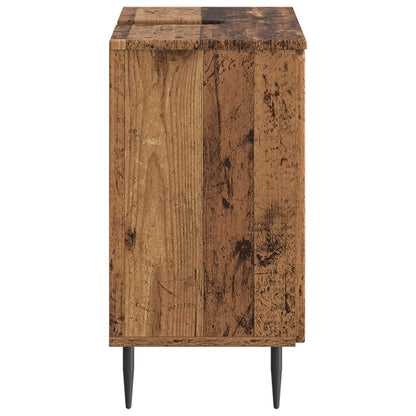 Badkamer wastafelkast ZWOLLE Oud hout 59,5 x 31,5 x 59 cm