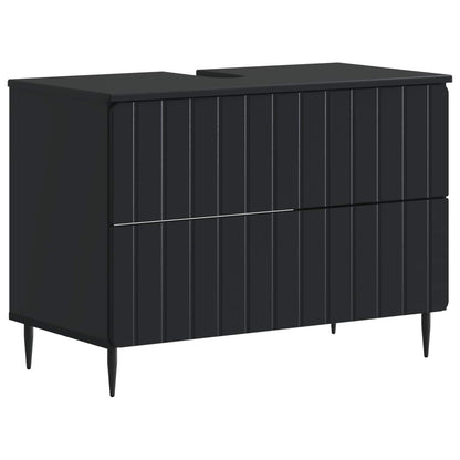 Badkamer wastafelkast ZWOLLE Zwart 82 x 41 x 58,5 cm