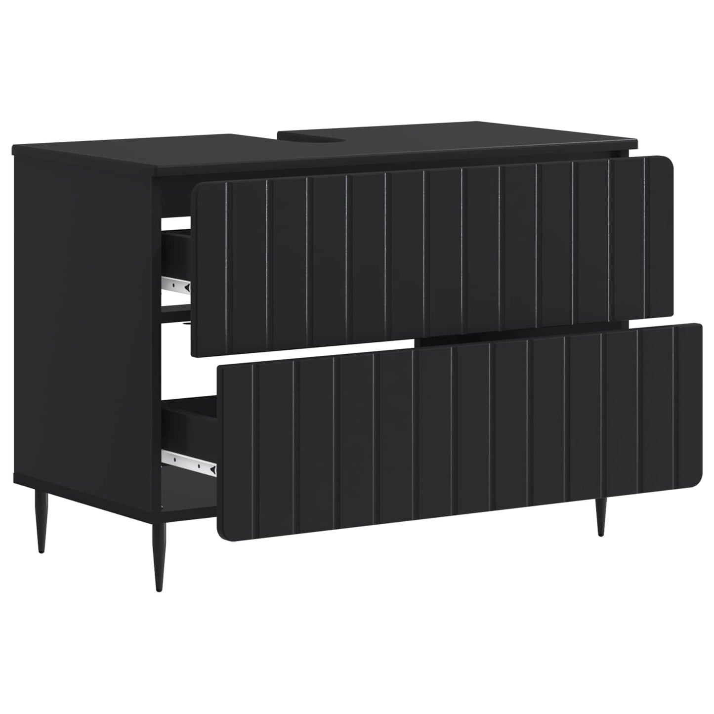 Badkamer wastafelkast ZWOLLE Zwart 82 x 41 x 58,5 cm