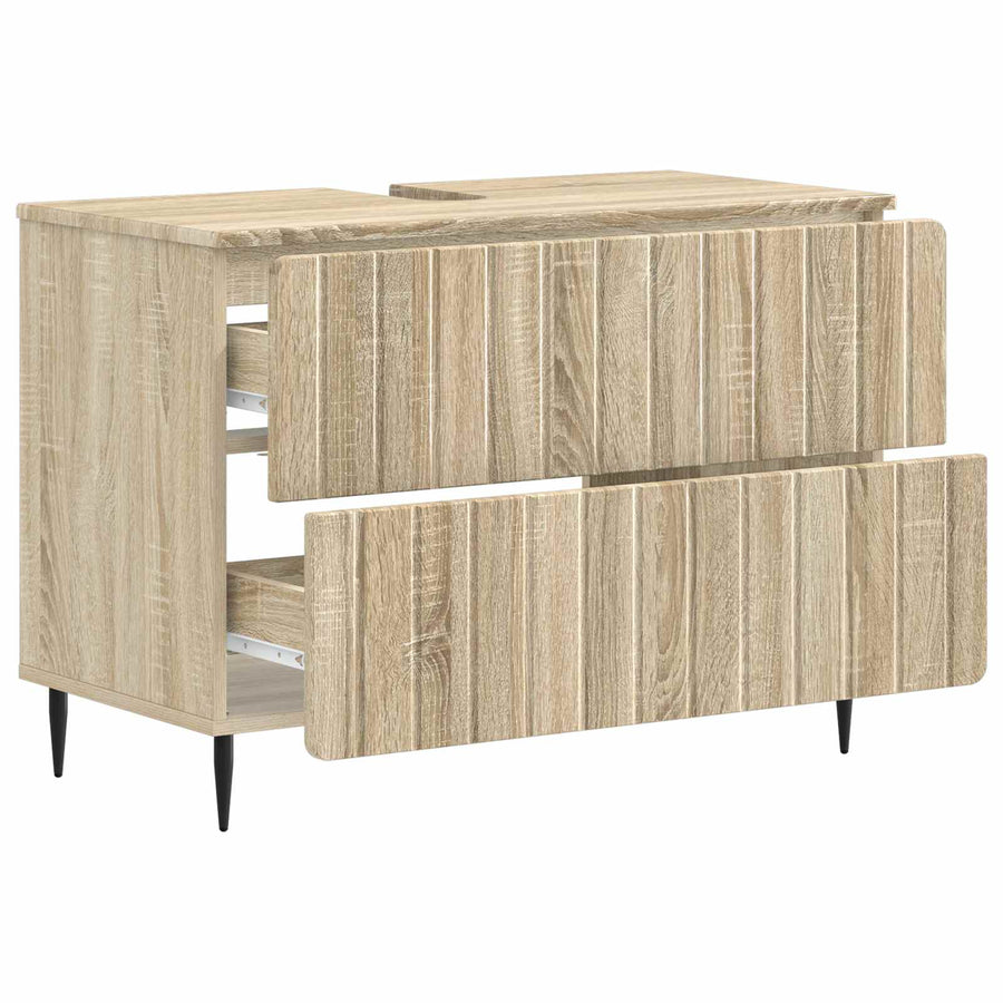 Badkamer wastafelkast ZWOLLE Sonoma Eiken 82 x 41 x 58,5 cm