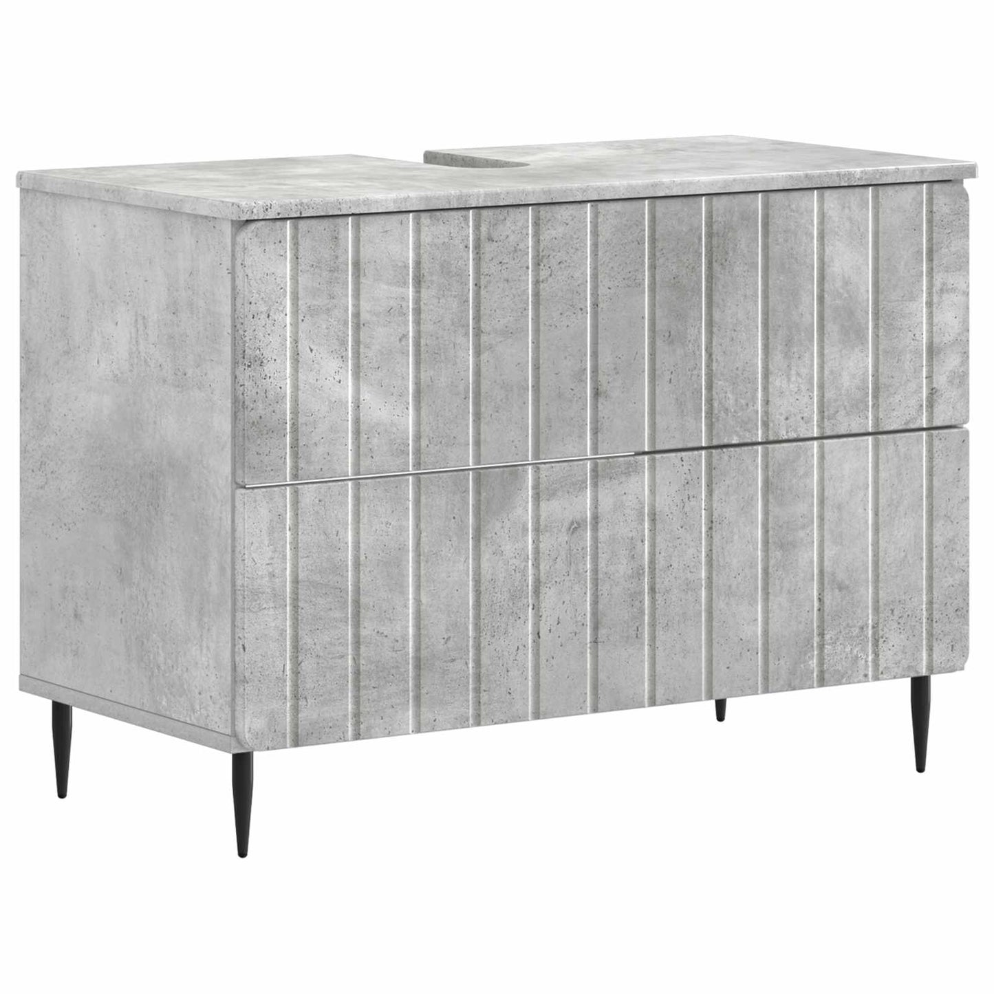 Badkamer wastafelkast ZWOLLE Betongrijs 82 x 41 x 58,5 cm
