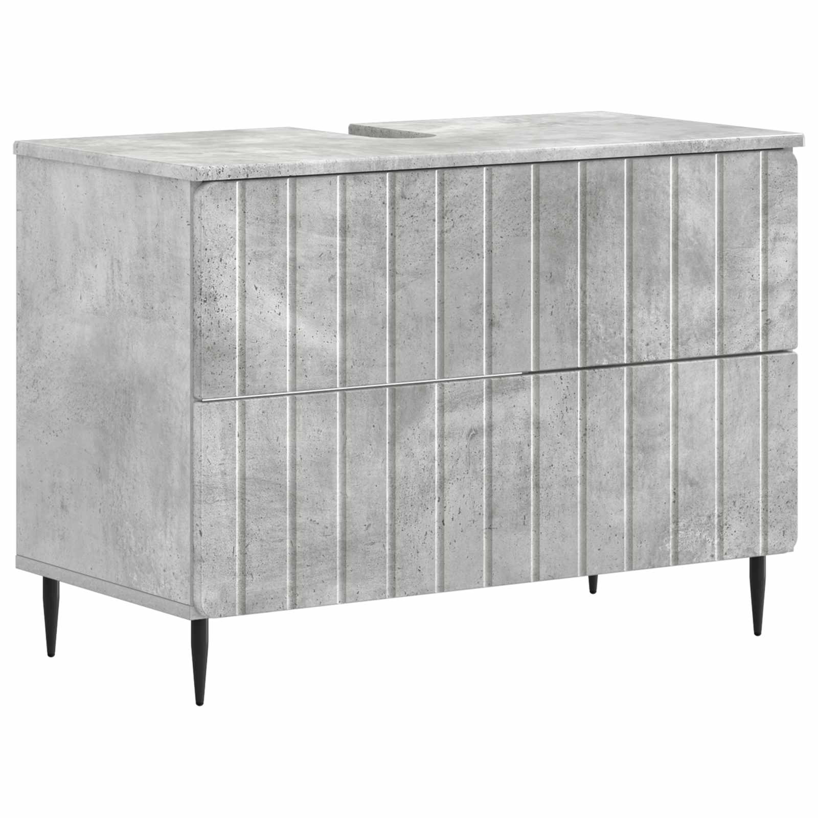 Badkamer wastafelkast ZWOLLE Betongrijs 82 x 41 x 58,5 cm