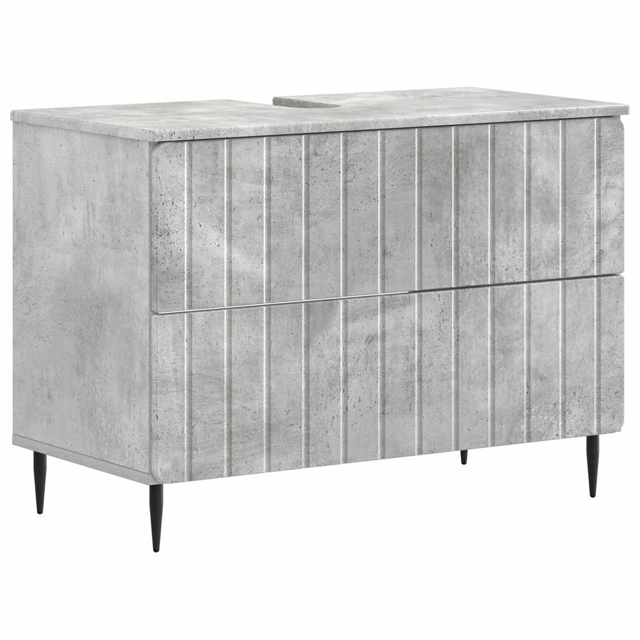 Badkamer wastafelkast ZWOLLE Betongrijs 82 x 41 x 58,5 cm