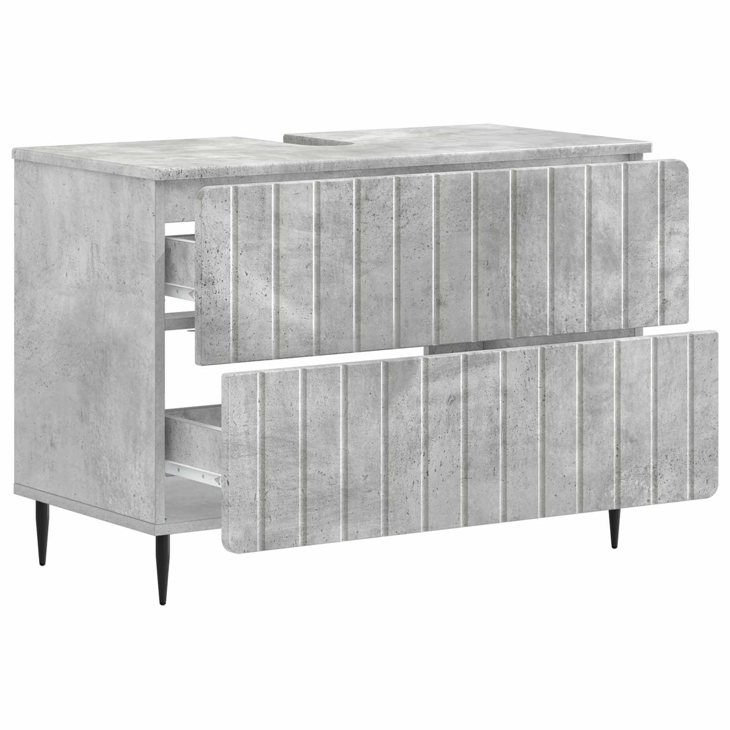 Badkamer wastafelkast ZWOLLE Betongrijs 82 x 41 x 58,5 cm