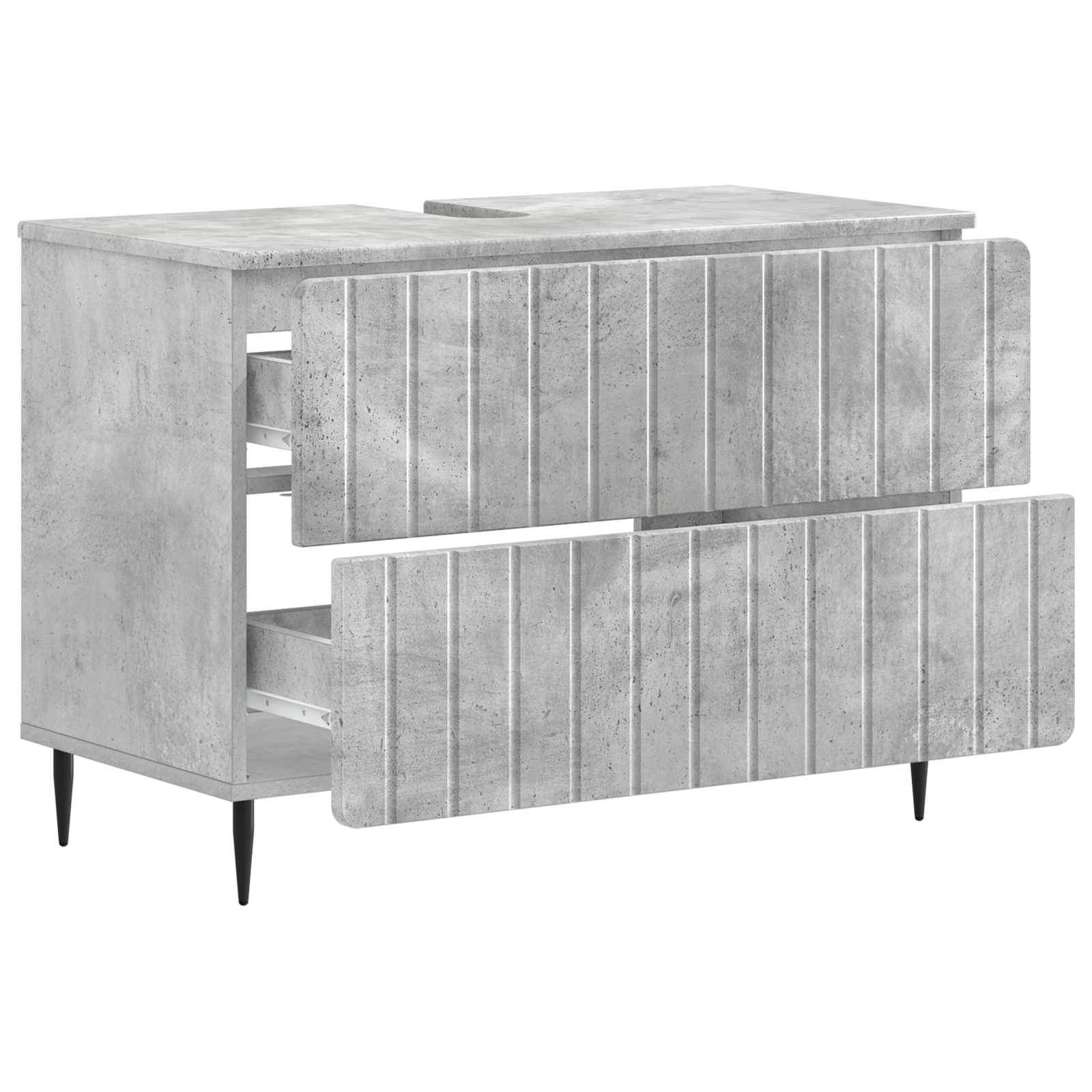 Badkamer wastafelkast ZWOLLE Betongrijs 82 x 41 x 58,5 cm