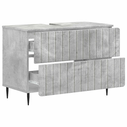 Badkamer wastafelkast ZWOLLE Betongrijs 82 x 41 x 58,5 cm