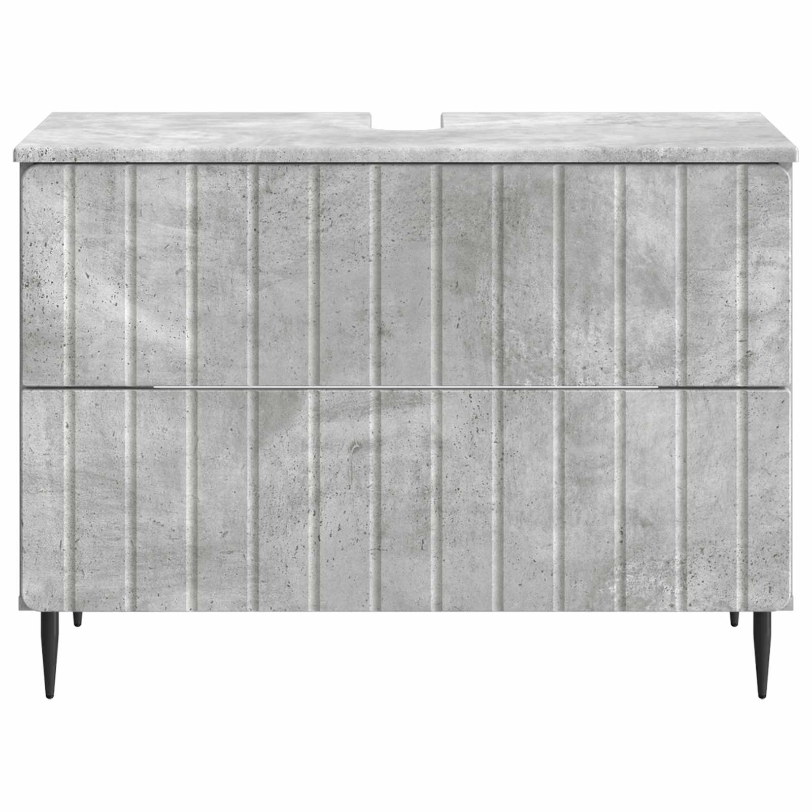 Badkamer wastafelkast ZWOLLE Betongrijs 82 x 41 x 58,5 cm