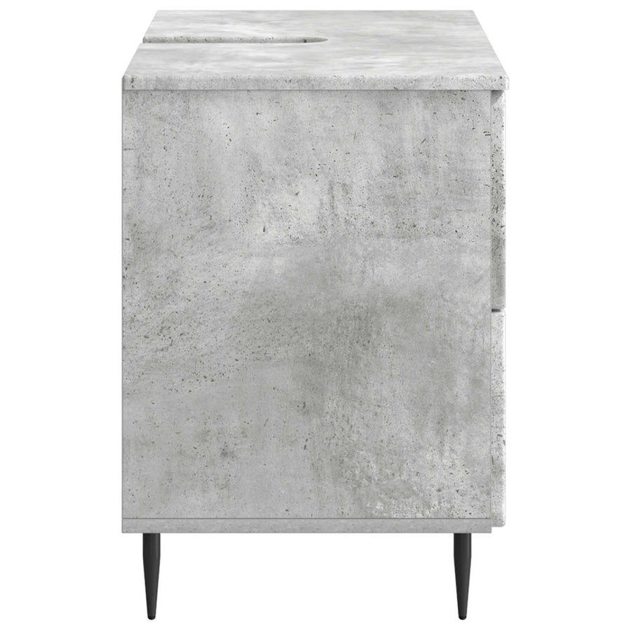 Badkamer wastafelkast ZWOLLE Betongrijs 82 x 41 x 58,5 cm