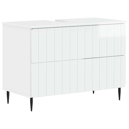 Badkamer wastafelkast ZWOLLE Hoogglans Wit 82 x 41 x 58,5 cm