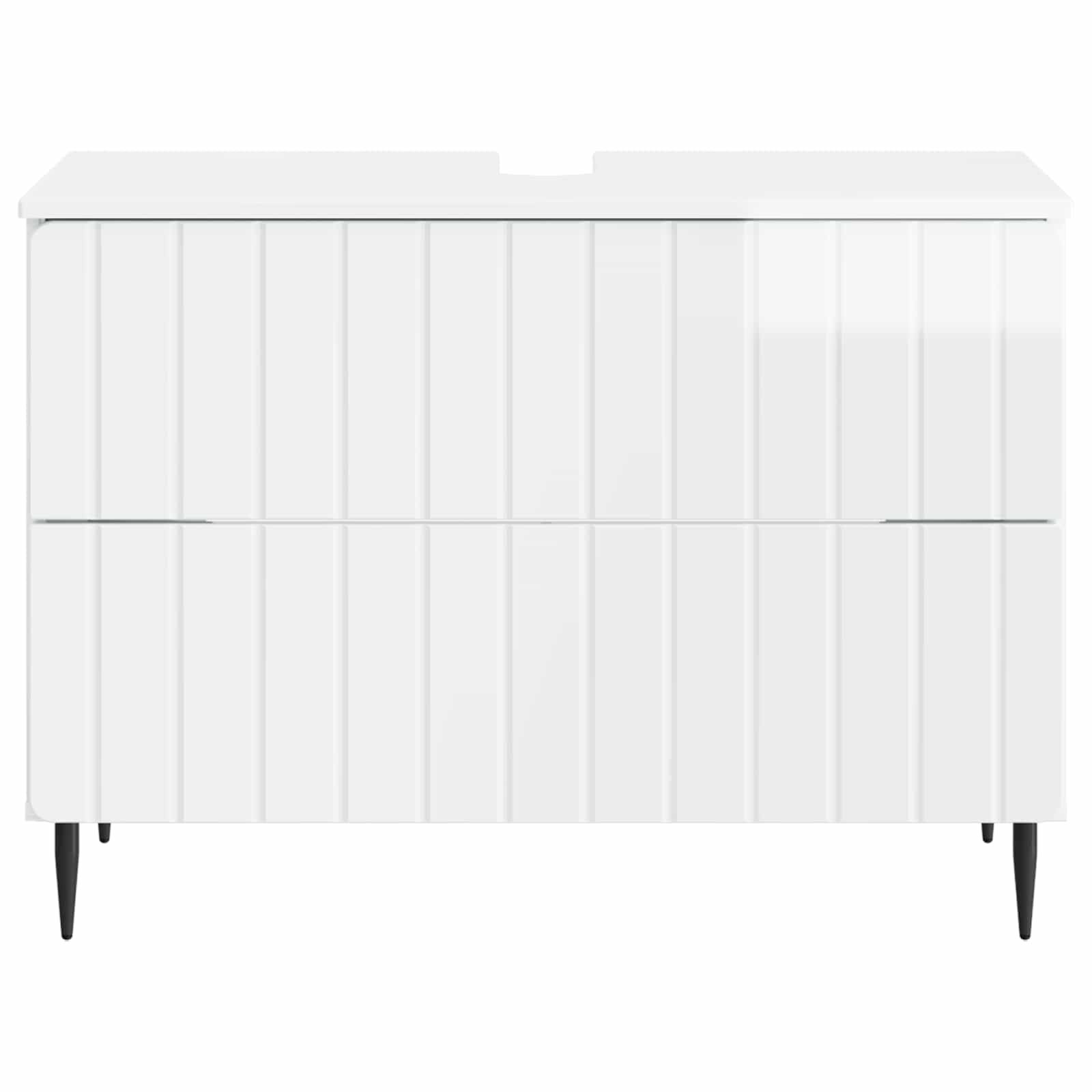 Badkamer wastafelkast ZWOLLE Hoogglans Wit 82 x 41 x 58,5 cm