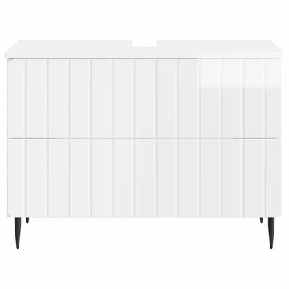 Badkamer wastafelkast ZWOLLE Hoogglans Wit 82 x 41 x 58,5 cm