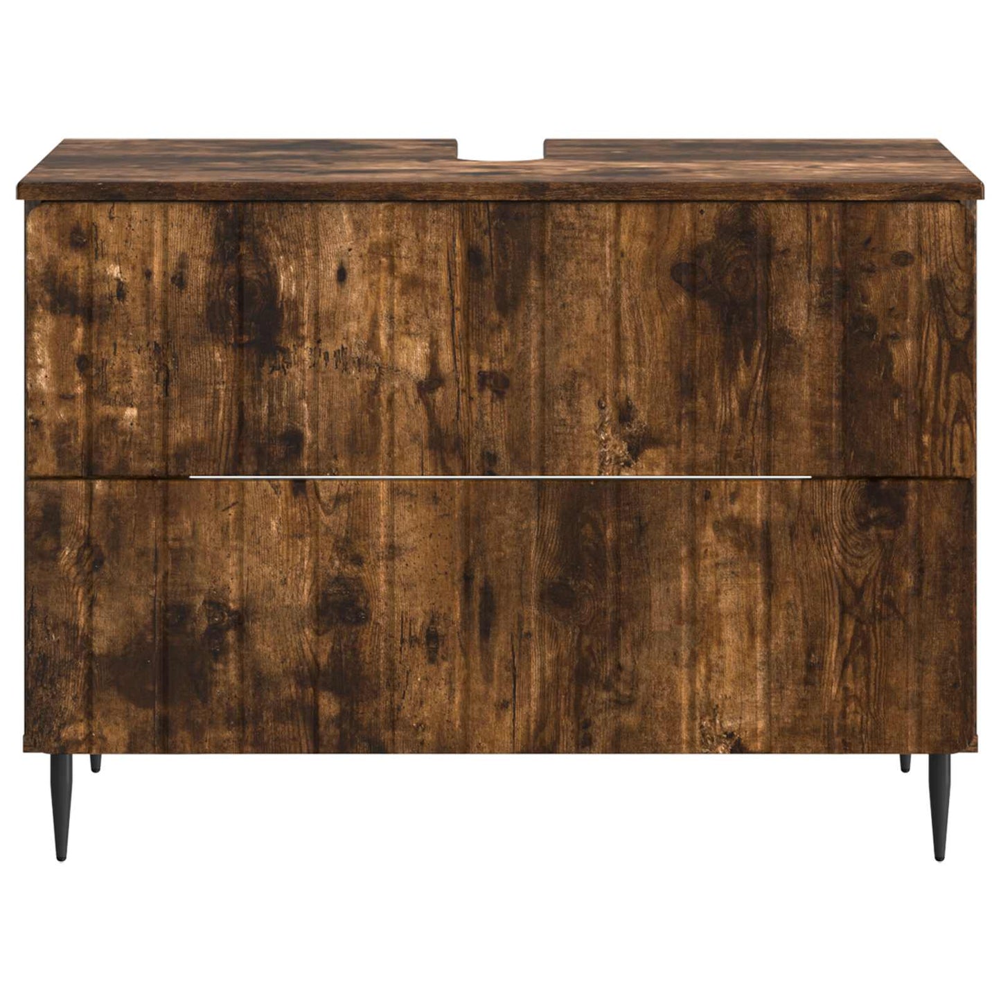 Badkamer wastafelkast ZWOLLE Gerookt eiken 82 x 41 x 58,5 cm