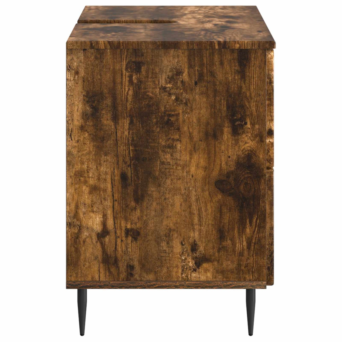 Badkamer wastafelkast ZWOLLE Gerookt eiken 82 x 41 x 58,5 cm