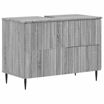 Badkamer wastafelkast ZWOLLE Grijs Sonoma 82 x 41 x 58,5 cm
