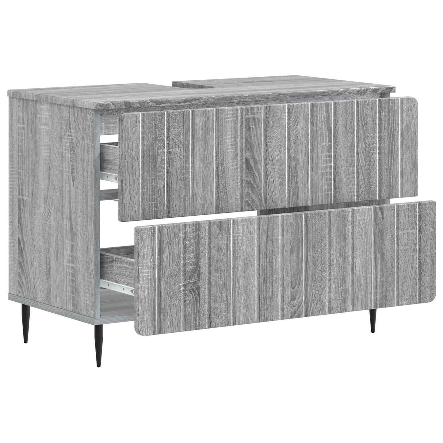 Badkamer wastafelkast ZWOLLE Grijs Sonoma 82 x 41 x 58,5 cm