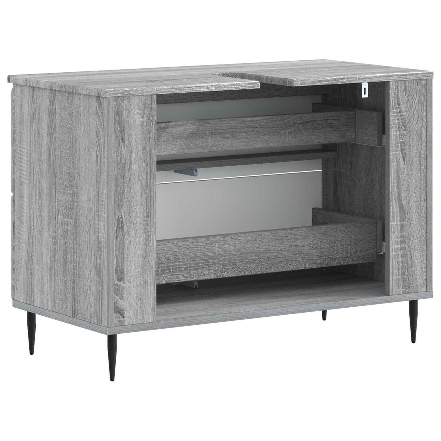 Badkamer wastafelkast ZWOLLE Grijs Sonoma 82 x 41 x 58,5 cm