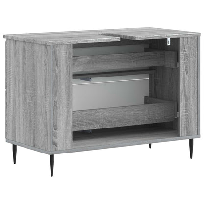 Badkamer wastafelkast ZWOLLE Grijs Sonoma 82 x 41 x 58,5 cm