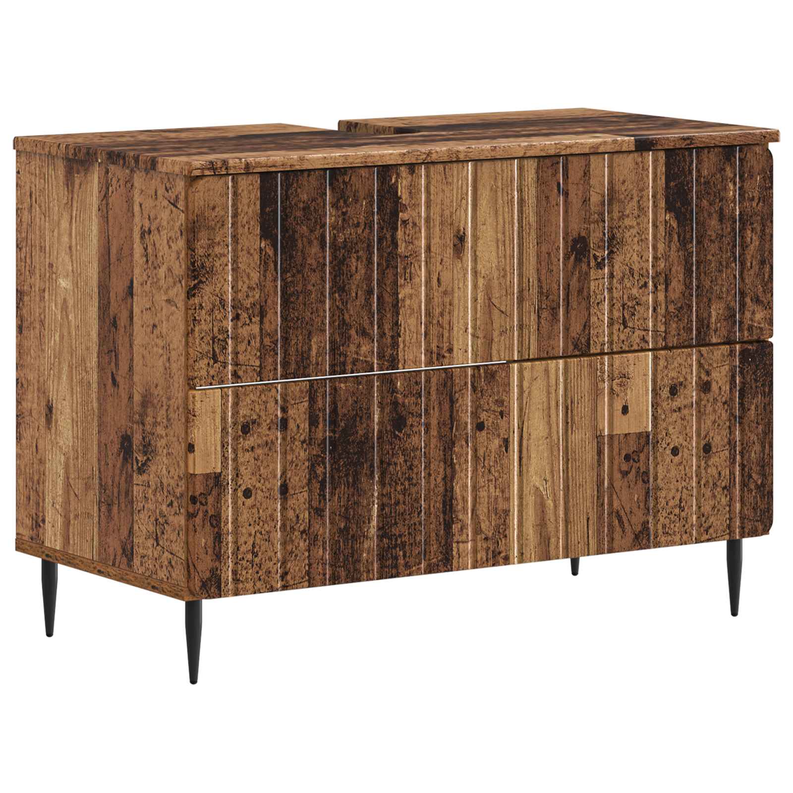Badkamer wastafelkast ZWOLLE Oud hout 82 x 41 x 58,5 cm