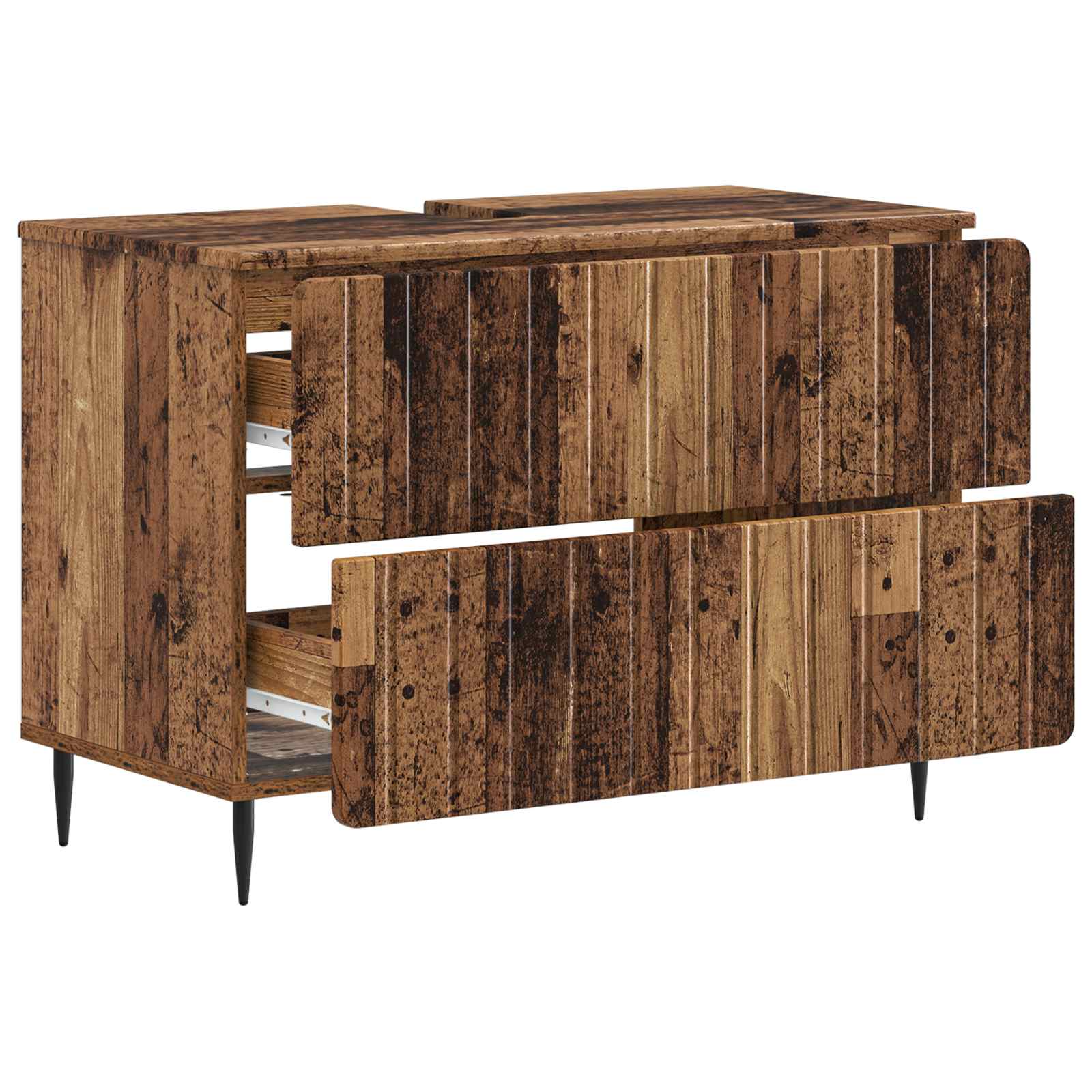 Badkamer wastafelkast ZWOLLE Oud hout 82 x 41 x 58,5 cm