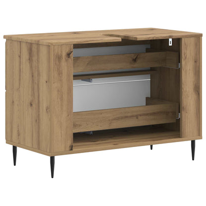 Badkamer wastafelkast ZWOLLE Artisanaal eiken 82 x 41 x 58,5 cm