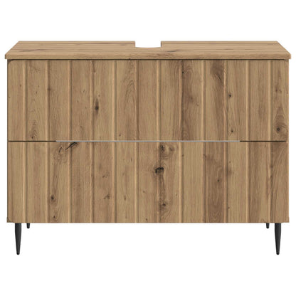 Badkamer wastafelkast ZWOLLE Artisanaal eiken 82 x 41 x 58,5 cm
