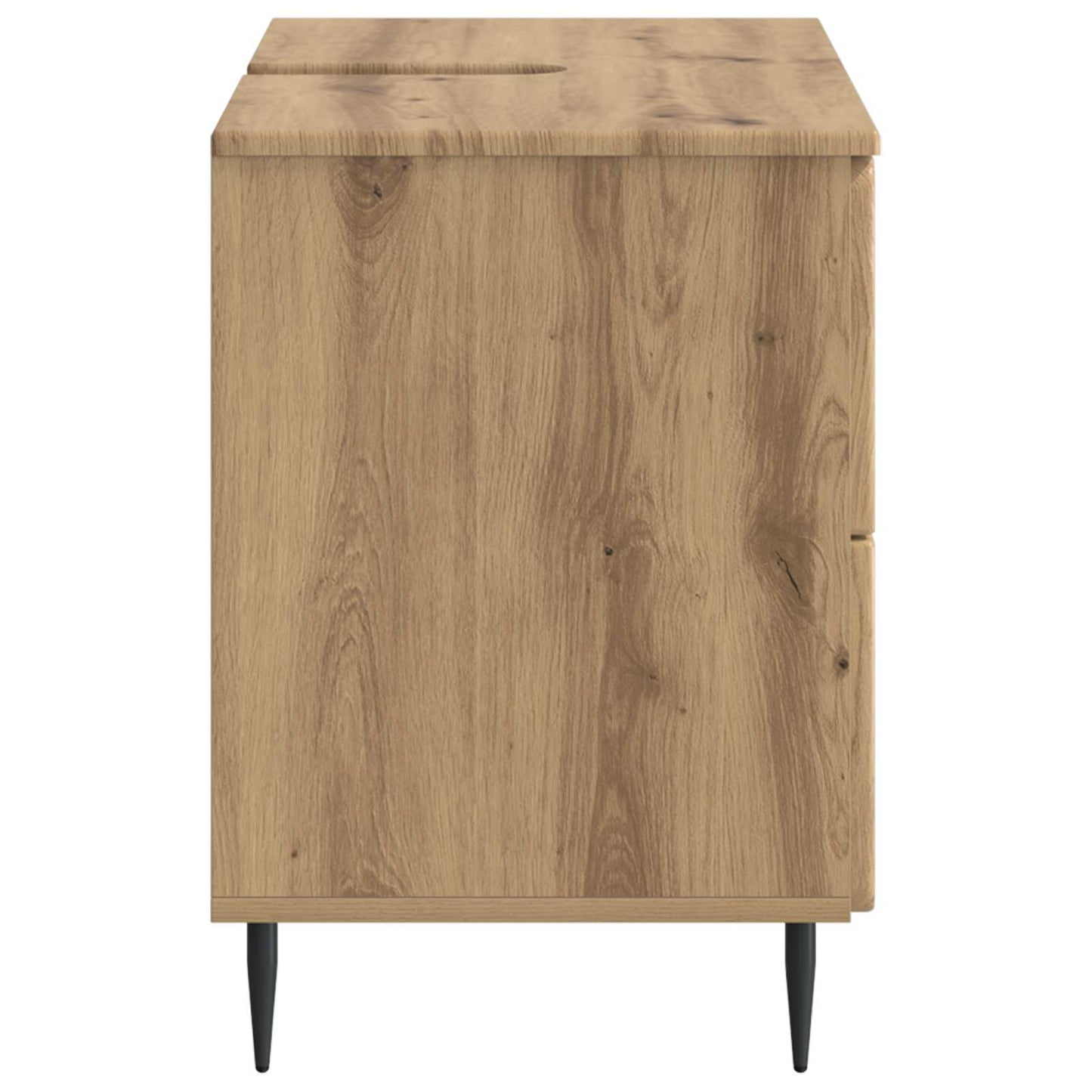 Badkamer wastafelkast ZWOLLE Artisanaal eiken 82 x 41 x 58,5 cm