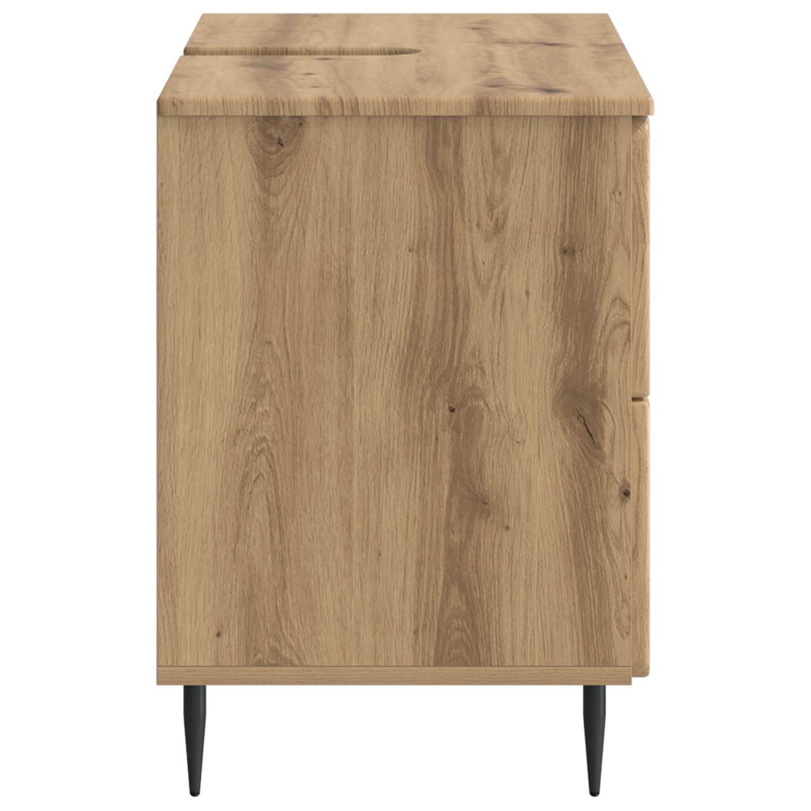 Badkamer wastafelkast ZWOLLE Artisanaal eiken 82 x 41 x 58,5 cm