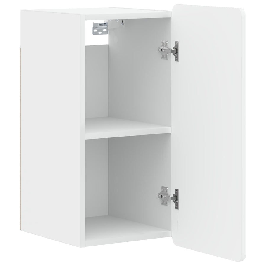 Badkamer wandkast ZWOLLE Wit 30 x 31 x 63 cm Bewerkt hout