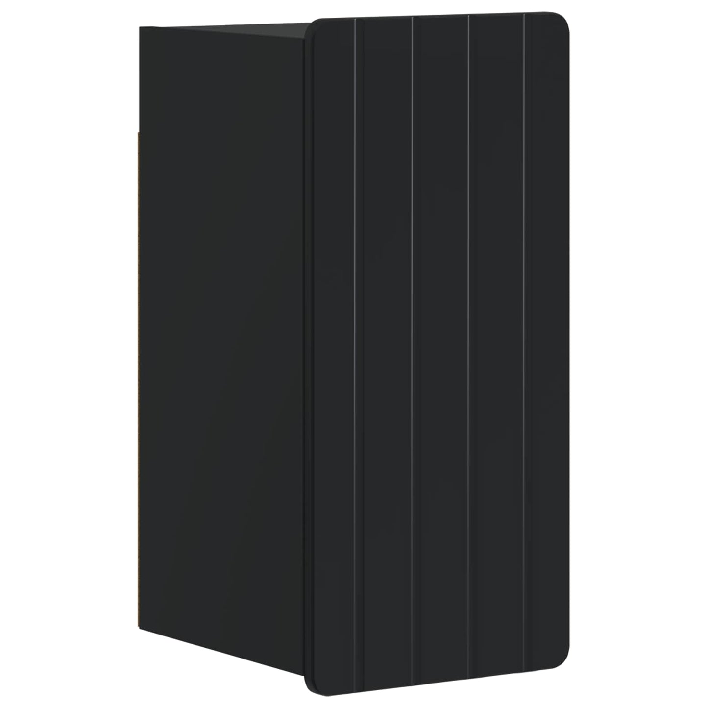 Badkamer wandkast ZWOLLE Zwart 30 x 31 x 63 cm Bewerkt hout
