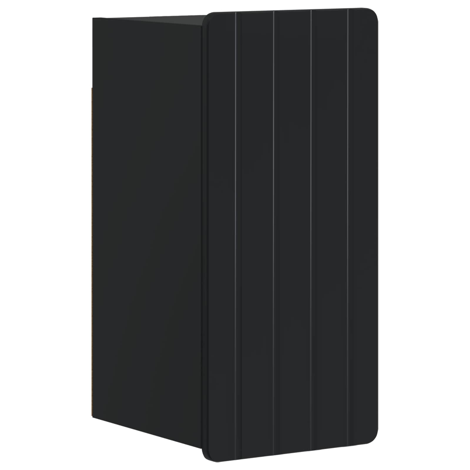 Badkamer wandkast ZWOLLE Zwart 30 x 31 x 63 cm Bewerkt hout