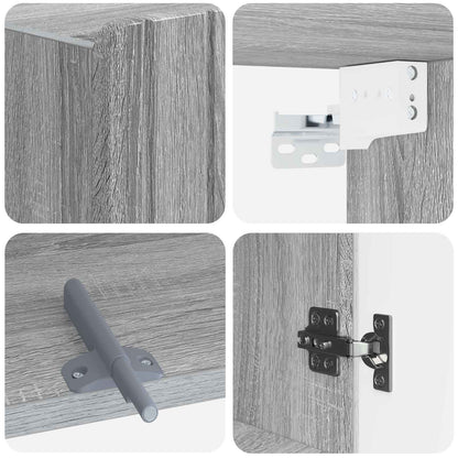 Badkamer wandkast ZWOLLE Grijs Sonoma 30 x 31 x 63 cm