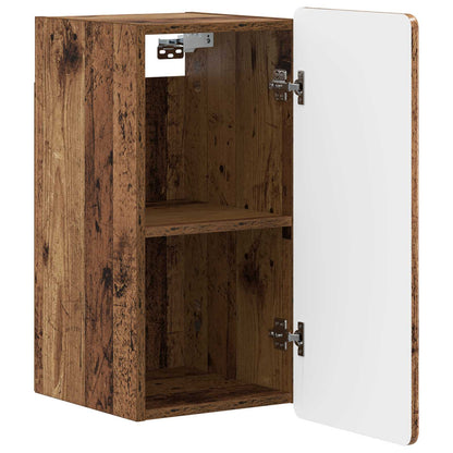 Badkamer wandkast ZWOLLE Oud hout 30 x 31 x 63 cm Bewerkt hout