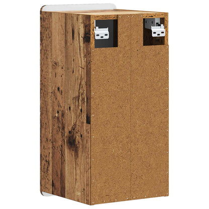 Badkamer wandkast ZWOLLE Oud hout 30 x 31 x 63 cm Bewerkt hout