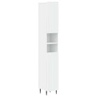 Badkamerkast met Open Plank ZWOLLE Wit 30 x 31 x 189,5 cm