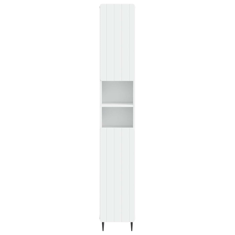 Badkamerkast met Open Plank ZWOLLE Wit 30 x 31 x 189,5 cm