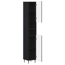 Badkamerkast met Open Plank ZWOLLE Zwart 30 x 31 x 189,5 cm