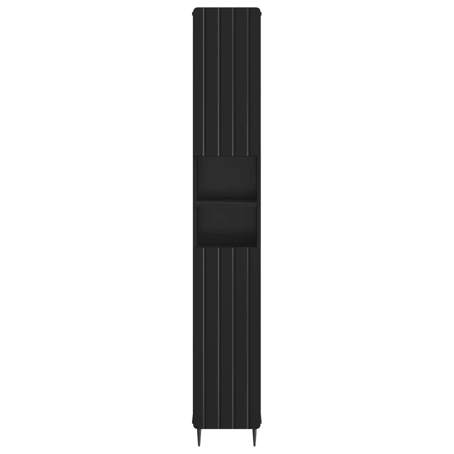 Badkamerkast met Open Plank ZWOLLE Zwart 30 x 31 x 189,5 cm