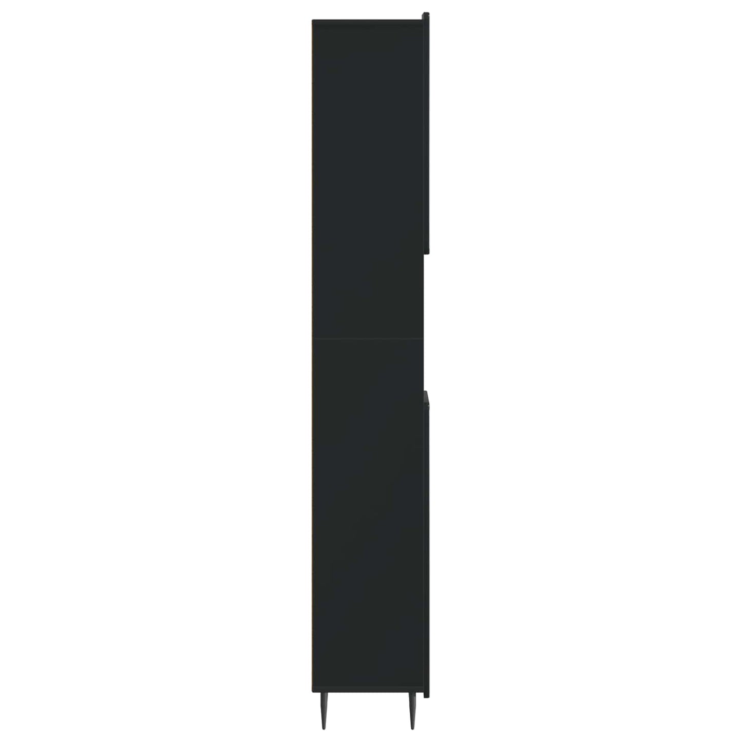 Badkamerkast met Open Plank ZWOLLE Zwart 30 x 31 x 189,5 cm