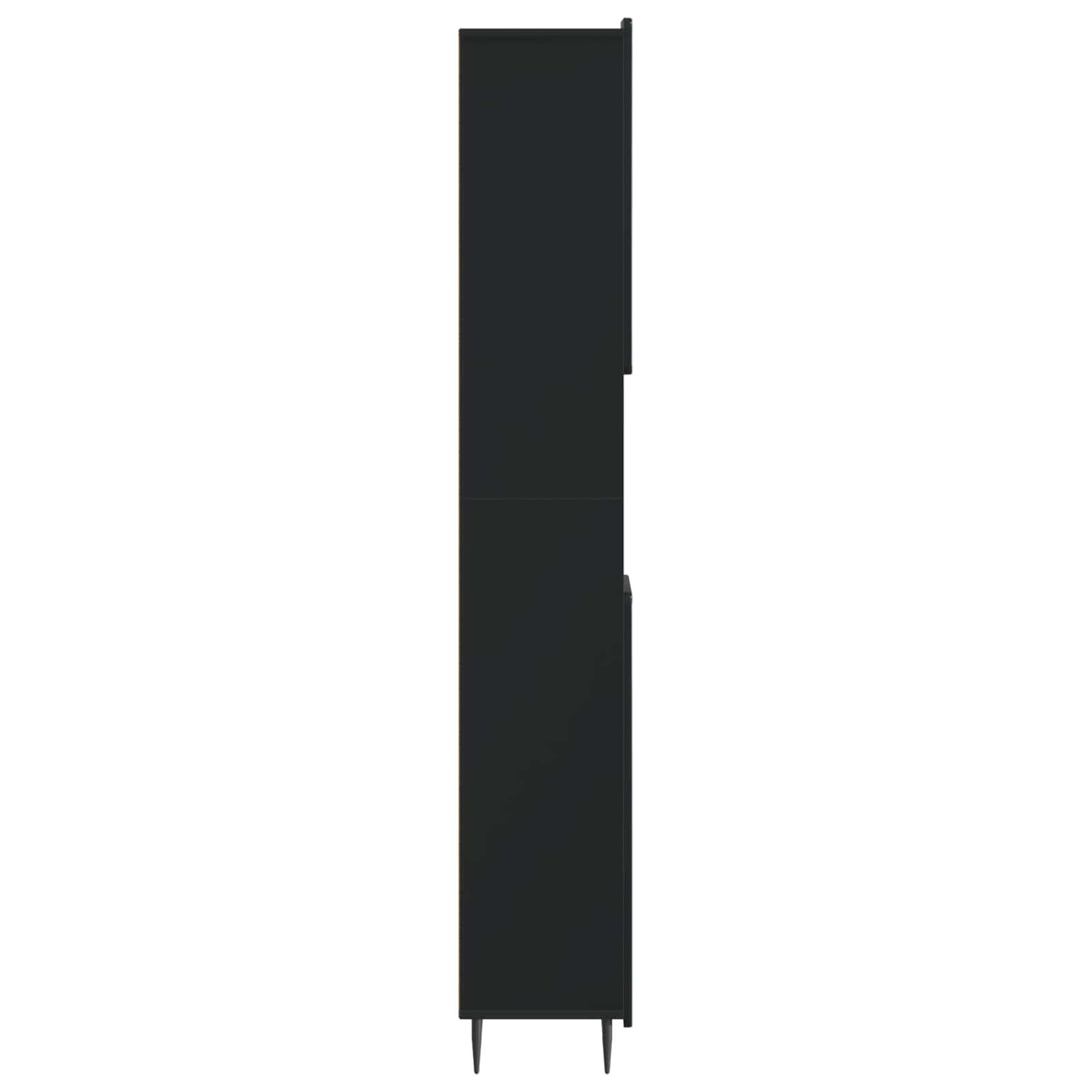Badkamerkast met Open Plank ZWOLLE Zwart 30 x 31 x 189,5 cm