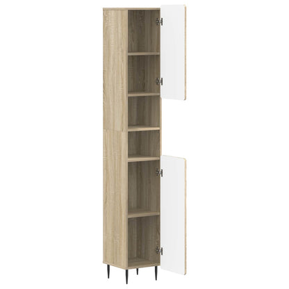 Badkamerkast met Open Plank ZWOLLE Sonoma Eiken