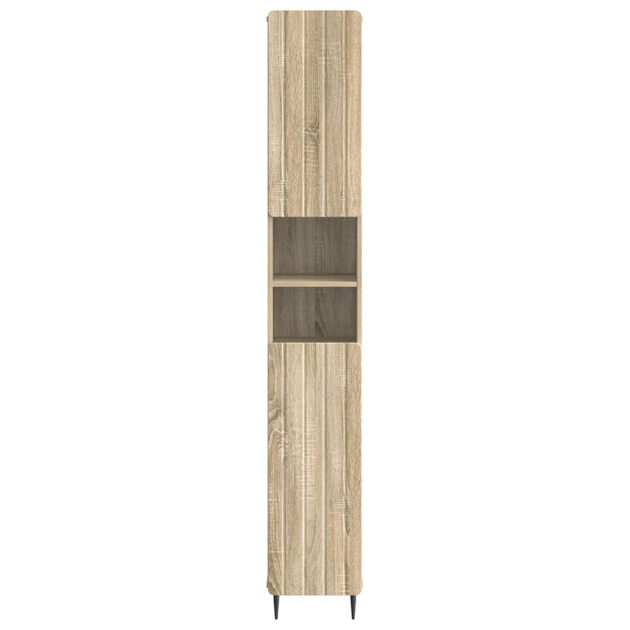 Badkamerkast met Open Plank ZWOLLE Sonoma Eiken